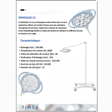 Scialytique mobile Pentaled 28